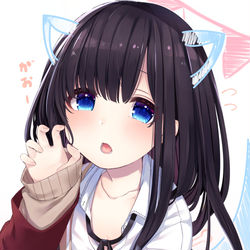 This is a pixiv picture whose title is がおー.