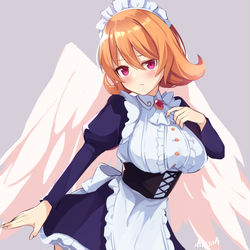This is a pixiv picture whose title is メイドリー.