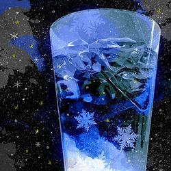 This is a pixiv picture whose title is 氷と雪のラテ.
