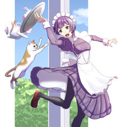 This is a pixiv picture whose title is メイド風花雪月４.