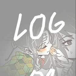 This is a pixiv picture whose title is GiyuuShino Log 01 (´∀｀)♡.