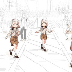 This is a pixiv picture whose title is ストリートビューに映り込んでた.