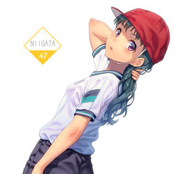 This is a pixiv picture whose title is 【じゃじこ】その４７ <055/100> 新潟娘.