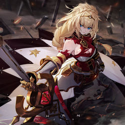 This is a pixiv picture whose title is 启源女神 瓦尔基里 商稿.