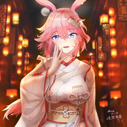 This is a pixiv picture whose title is yae sakura.