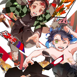 This is a pixiv picture whose title is きめつまとめ2.
