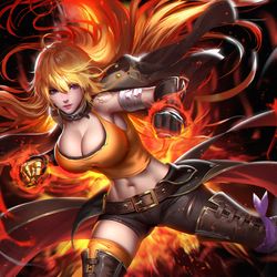 This is a pixiv picture whose title is Yang Xiao long.