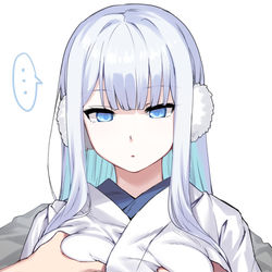 This is a pixiv picture whose title is 雪女っぱい.