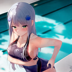 This is a pixiv picture whose title is HK416.