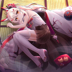 This is a pixiv picture whose title is 新年 正月の綾波 (年越しの鼓動).