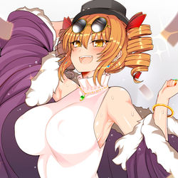 This is a pixiv picture whose title is ﾊﾞﾌﾞﾘｰでﾎﾞﾃﾞｲｺﾝな女苑ちゃん！.