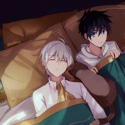This is a pixiv picture whose title is 隣り.