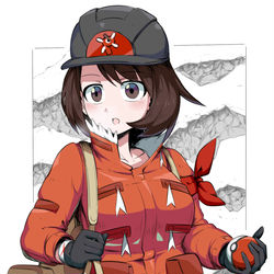 This is a pixiv picture whose title is 冠の雪原.