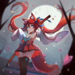 This is a pixiv picture whose title is 🦊.