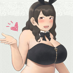 This is a pixiv picture whose title is むちむちバニー風お姉さん.