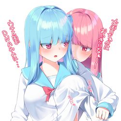 This is a pixiv picture whose title is 双子のおっぱい.