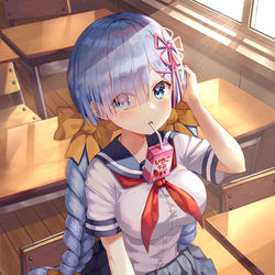 This is a pixiv picture whose title is レム.