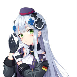 This is a pixiv picture whose title is HK416.