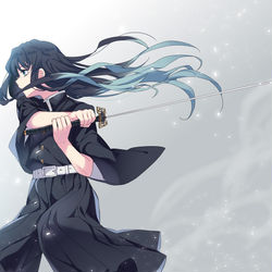 This is a pixiv picture whose title is 時透無一郎.