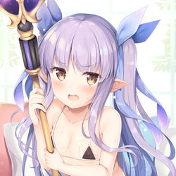 This is a pixiv picture whose title is 「な、なんなんですか！この水着は！？」.