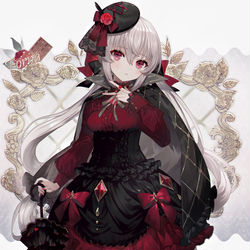 This is a pixiv picture whose title is ゴシック乙女.