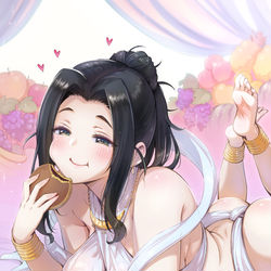 This is a pixiv picture whose title is 食べてる海老原菜帆ちゃん.
