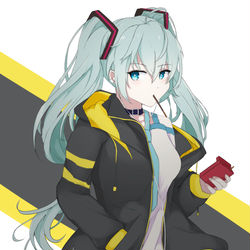 This is a pixiv picture whose title is 初音ミク.