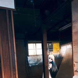 This is a pixiv picture whose title is 廃屋にいる友達。.