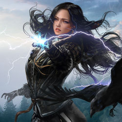 This is a pixiv picture whose title is Yennefer.