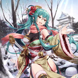 This is a pixiv picture whose title is 戦国アスカZERO　[雪化粧]北条早雲 05.