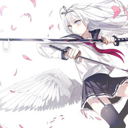This is a pixiv picture whose title is 二刀流.