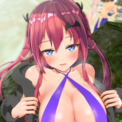 This is a pixiv picture whose title is スケベ水着リーナちゃん.