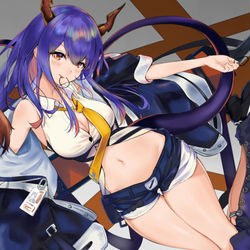 This is a pixiv picture whose title is アークナイツ　－チェンー　陈.