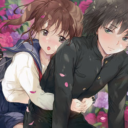 This is a pixiv picture whose title is 千と千尋の神隠し.