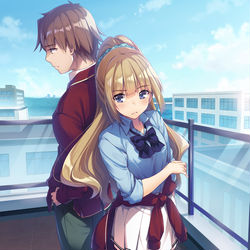 This is a pixiv picture whose title is 清隆＆恵.