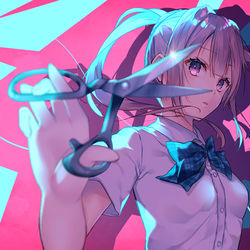 This is a pixiv picture whose title is 失敗作少女.