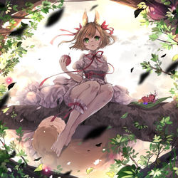 This is a pixiv picture whose title is さえずりの先.
