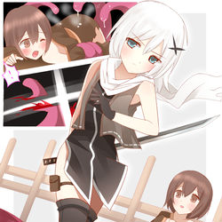 This is a pixiv picture whose title is 駆けつける。.
