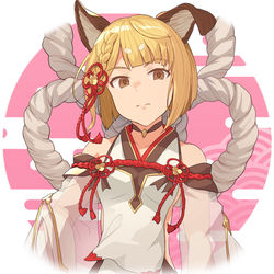This is a pixiv picture whose title is 『煩悩を見届けるヴァジラ（カミオロシver.）』.