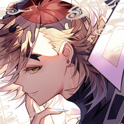 This is a pixiv picture whose title is 童磨.