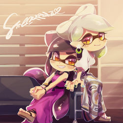 This is a pixiv picture whose title is アイドルインタビュー.