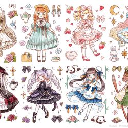 This is a pixiv picture whose title is コラボマスキングテープ.