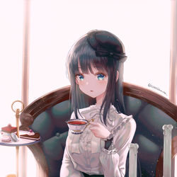 This is a pixiv picture whose title is お嬢様.