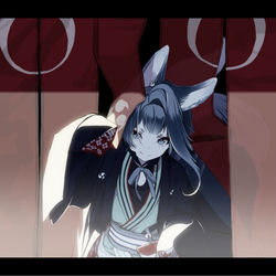 This is a pixiv picture whose title is 🦊.