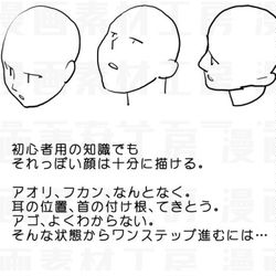 This is a pixiv picture whose title is 個人メモ：頭部の構造.