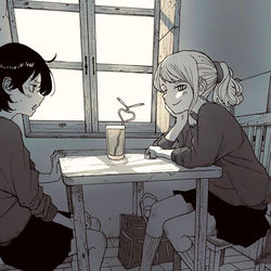 This is a pixiv picture whose title is あの店員絶対テーブル間違えてるでしょ.