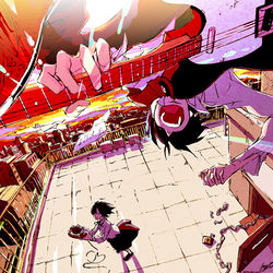 This is a pixiv picture whose title is ハルモニア、夜明けを告げ.