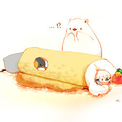This is a pixiv picture whose title is ペンギンクレープ.
