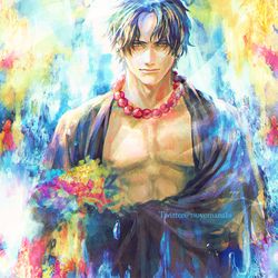 This is a pixiv picture whose title is 水.