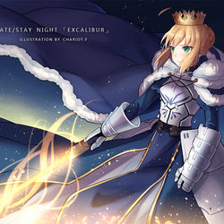 This is a pixiv picture whose title is 約束された勝利の剣.